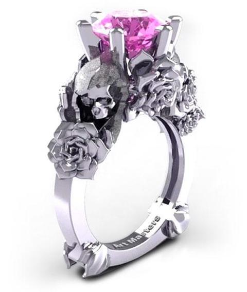 purple skull ring