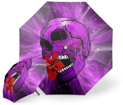 Purple Skull Umbrella