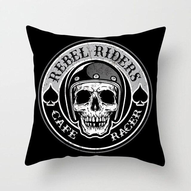 Rebel Skull Pillow