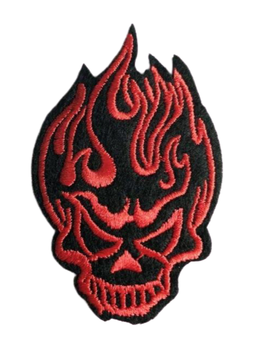 Red And Black Military Patches