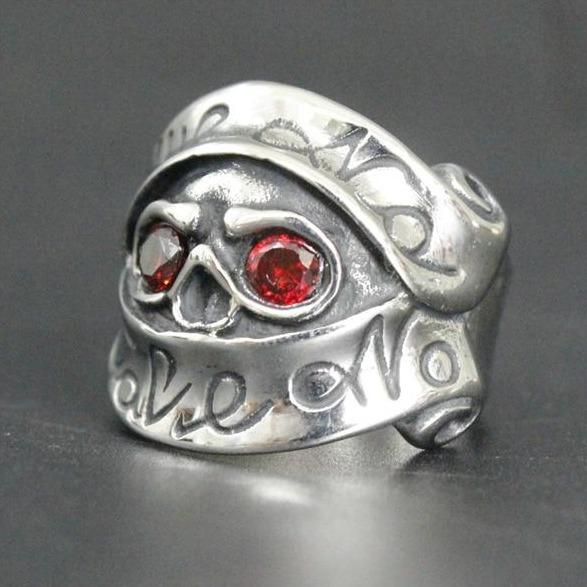 Red Eyes Skull Ring | Skull Action