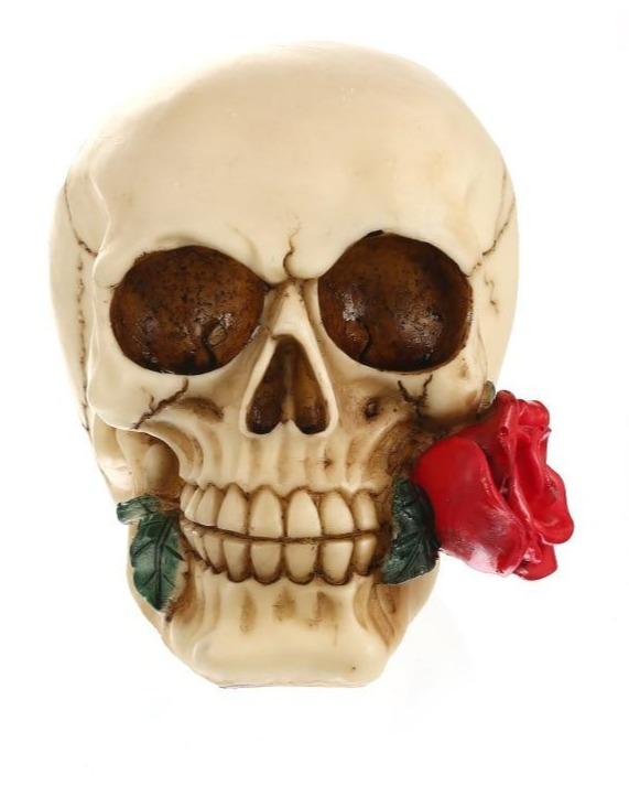 Red Rose Skull