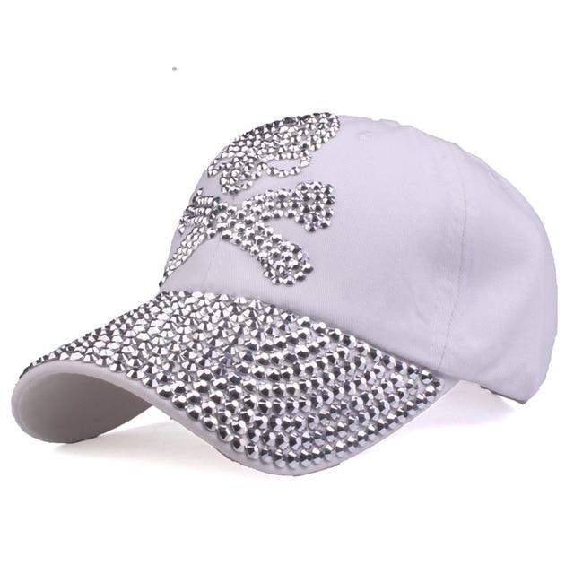 Rhinestone Skull Cap | Skull Action