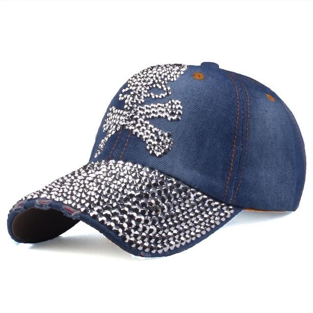 Rhinestone Skull Cap | Skull Action