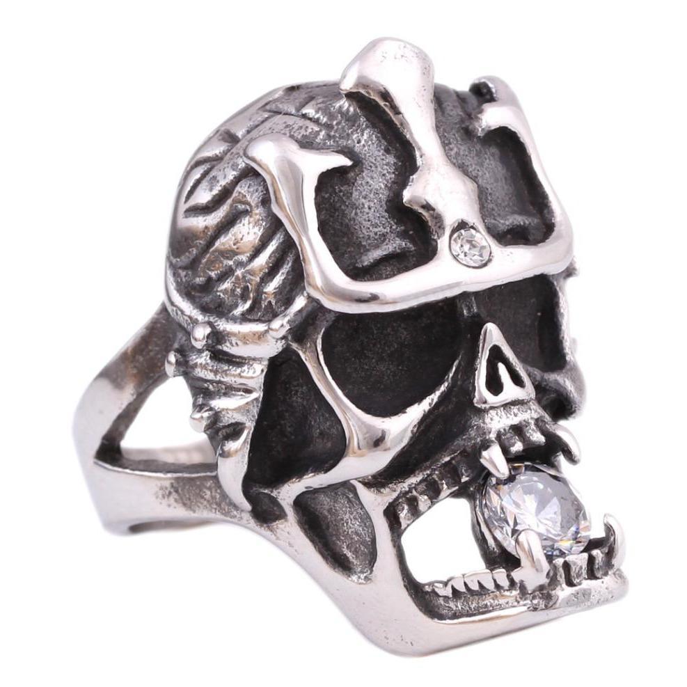 samurai skull ring