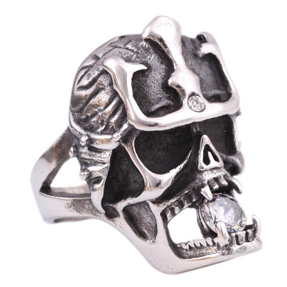 samurai skull ring