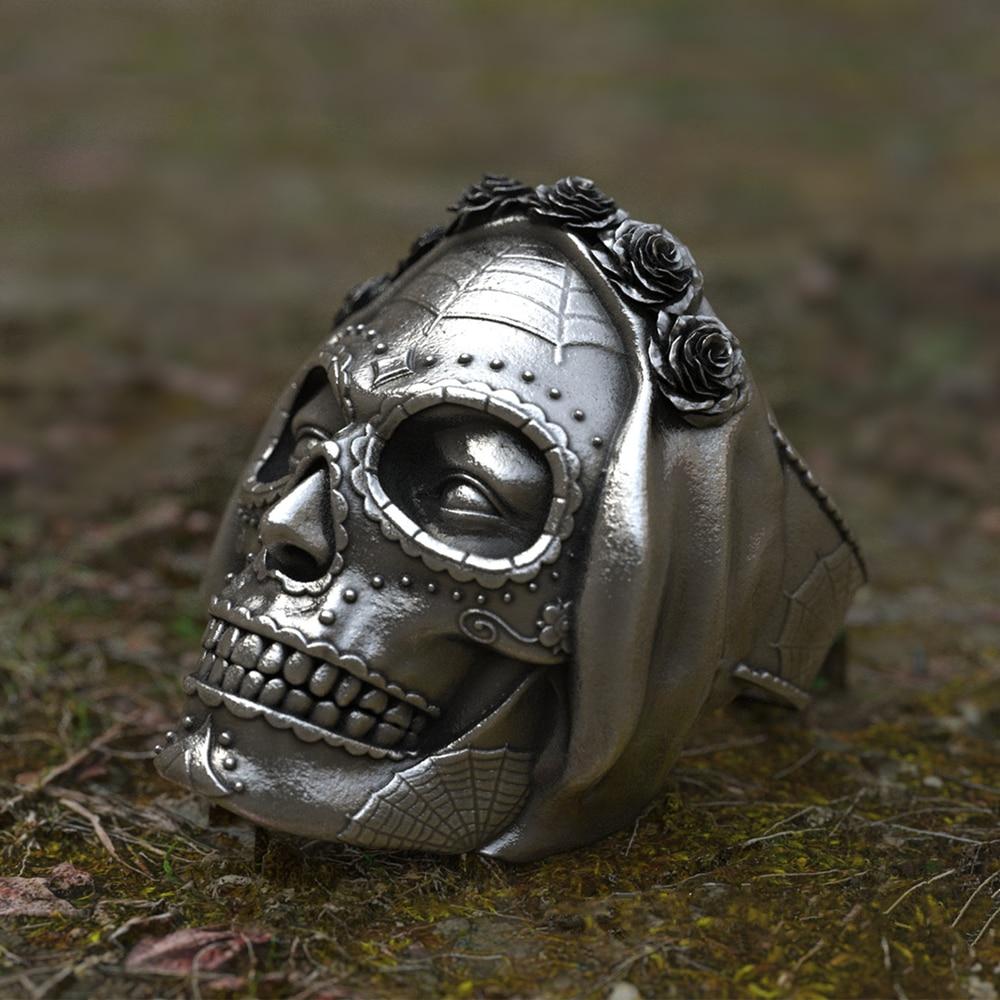 Santa Muerte Skull Ring | Skull Action