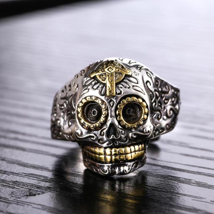 Silver Mexican Skull Ring | Skull Action