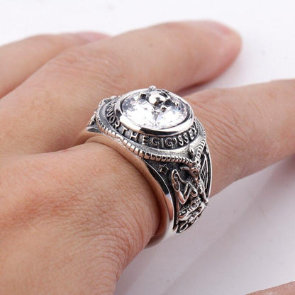 Silver Pirate Ring | Skull Action