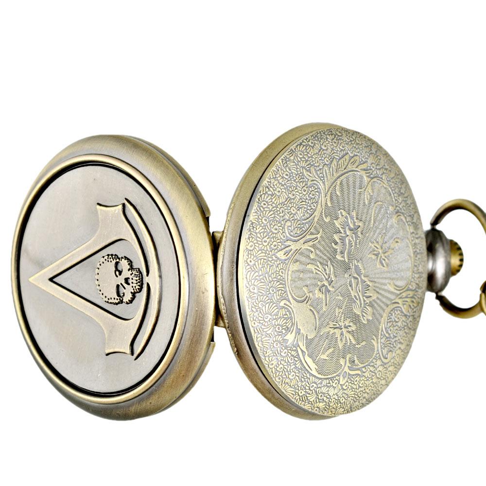 Silver Skull Pocket Watch | Skull Action