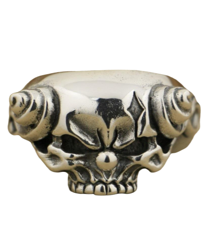 silver skull ring