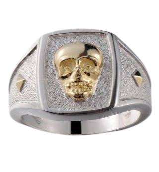 skeleton ring silver