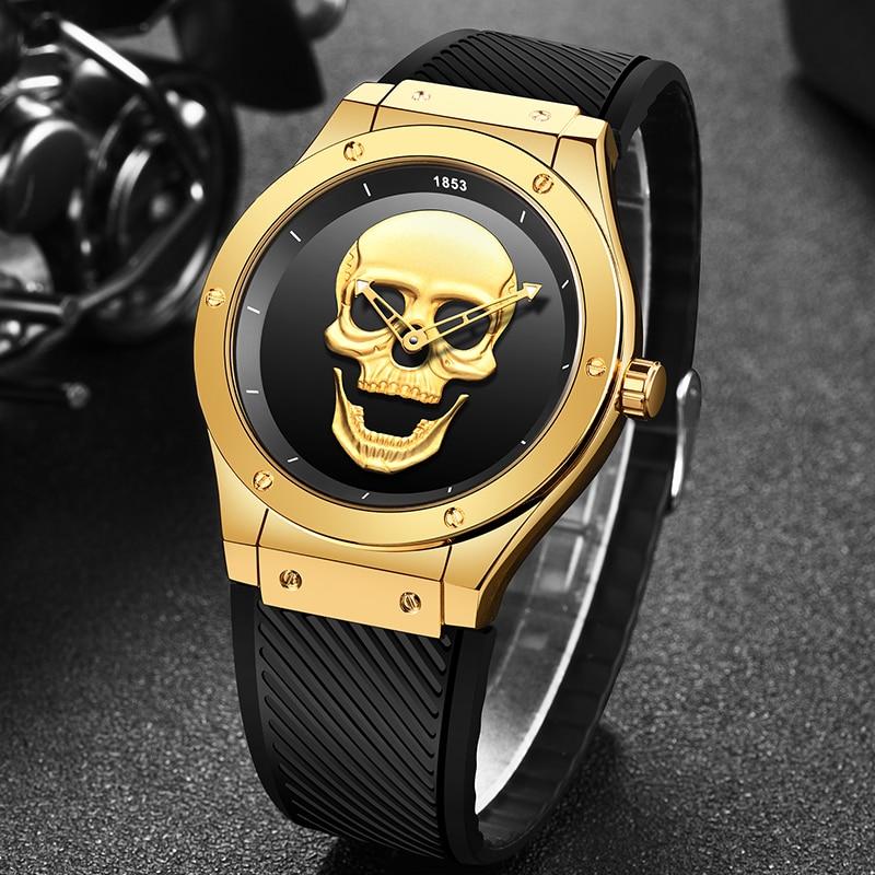 Skeleton Watch Gold And Black | Skull Action