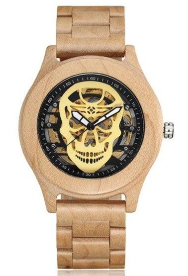 Skeleton Wooden Watch