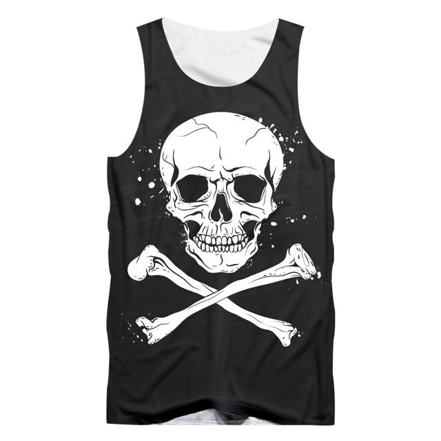 Skull and crossbones tank top online