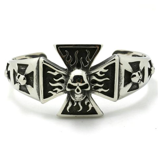 Skull And Cross Bracelet