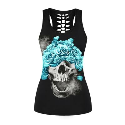 Skull And Roses Tank Top