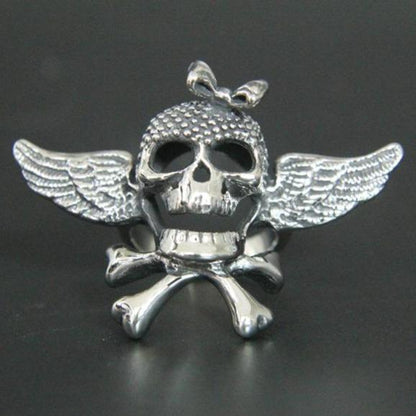 Skull And Wing Ring | Skull Action