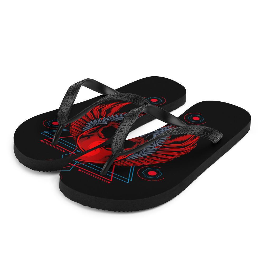 skull-angel-flip-flop-print