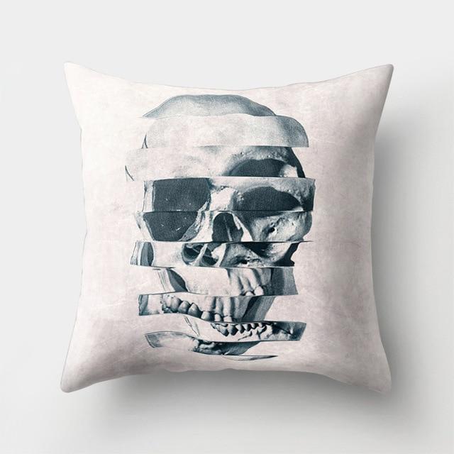 Skull Art Pillow