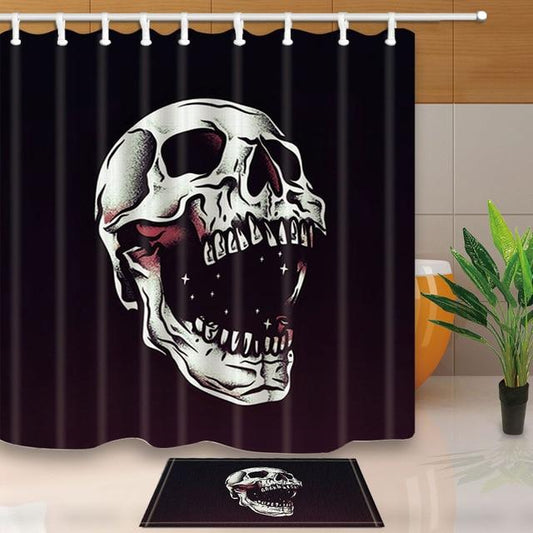 Skull Bathroom Shower Curtain