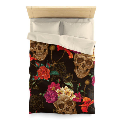 skull-bed-set-flower-design