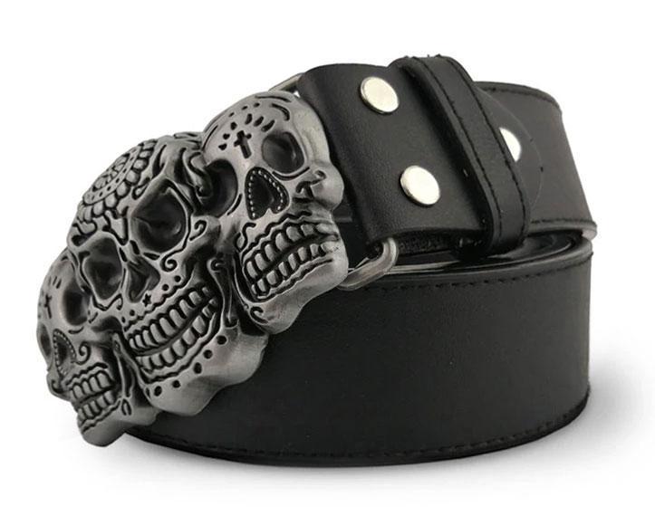 Skull Belt Leather