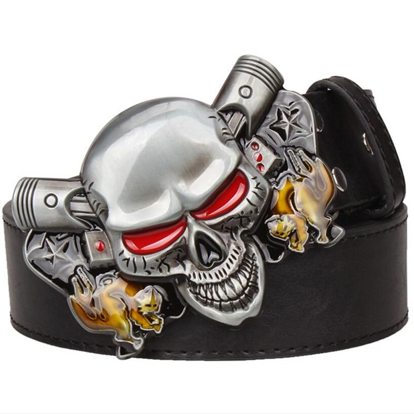 skull biker belt buckles