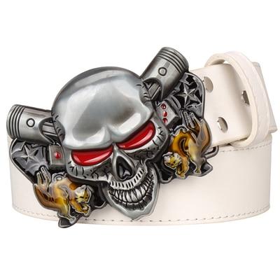 skull biker belt buckles