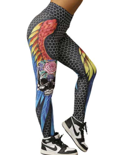 Skull Bird Leggings