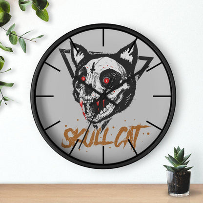 skull-cat-clock