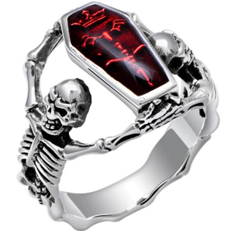 Skull Coffin Rings