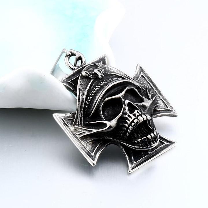 Skull Cross Necklace | Skull Action