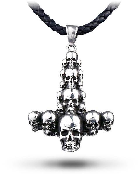 skull cross necklace