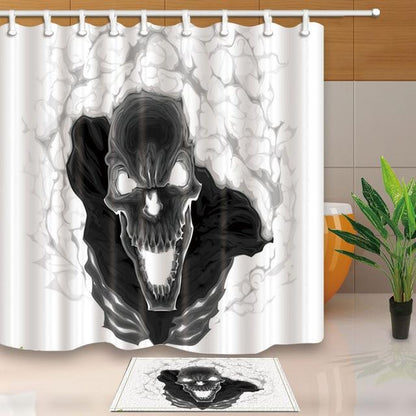 Skull Design Shower Curtain