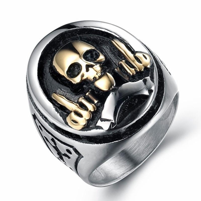 skull finger ring