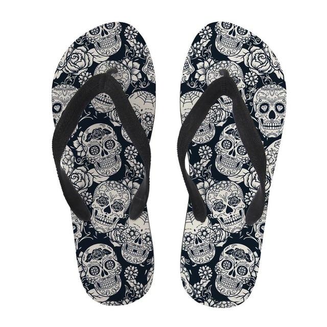 Skull Flip Flop Sandals