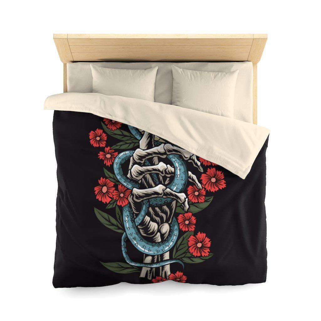 skull-flower-bedding