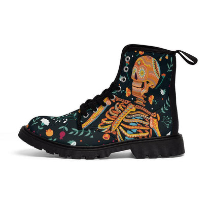 skull-flower-boots