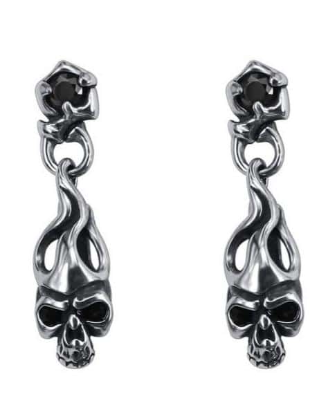 Skull Gemstone Earrings