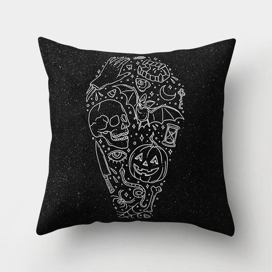 Skull Goth Pillow