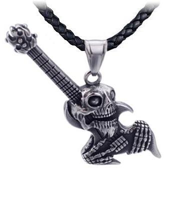 Skull Guitar Necklace