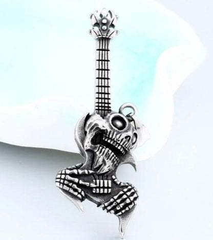 Skull Guitar Necklace | Skull Action