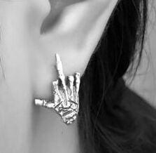 Skull Hand Earrings | Skull Action