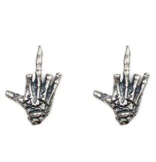 Skull Hand Earrings