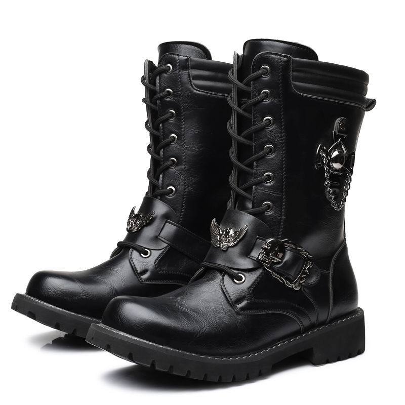 skull-harley-boots