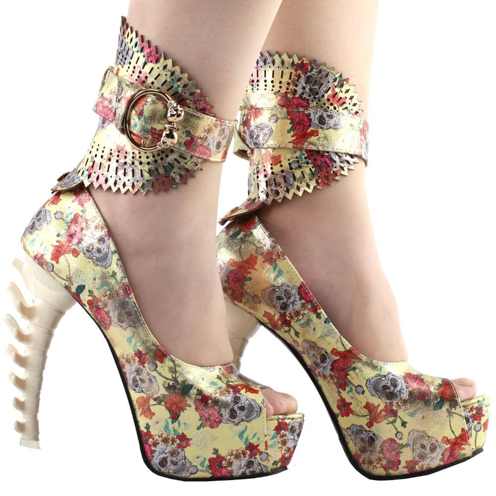 Skull Heels For Wedding | Skull Action