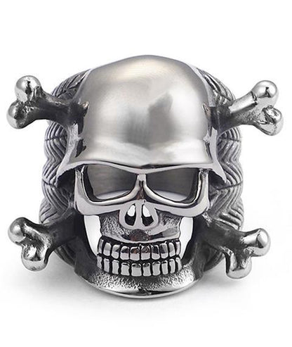 skull helmet ring