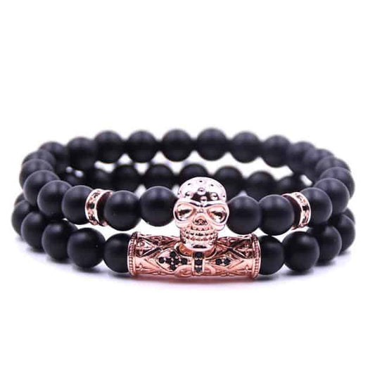 Skull King Bead Bracelet