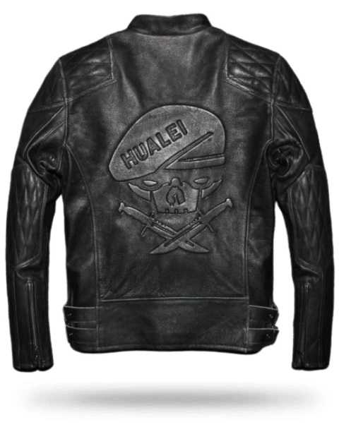 Skull Leather Jacket | Motorcyle & Riders | Skull Action